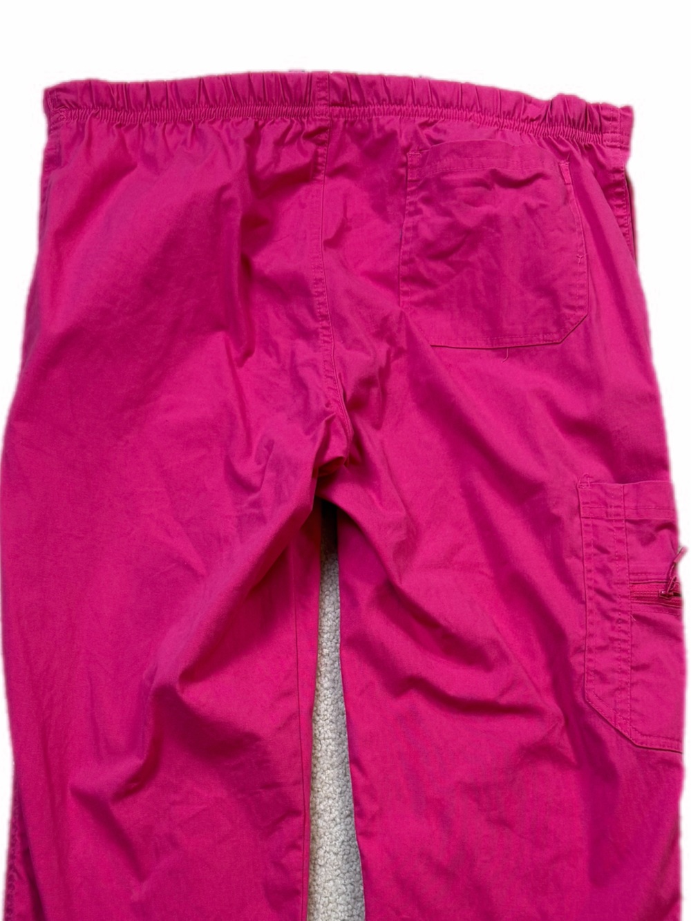 Life is Peachy Pink scrub pants Medium tall - Picture 8 of 9